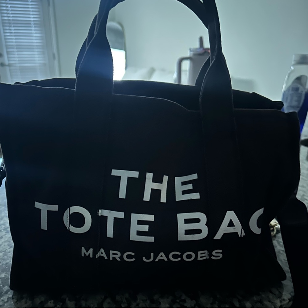 Marc Jacobs Black Canvas Tote Bag